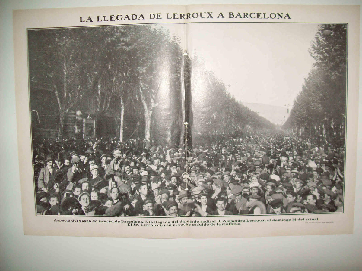 LAMINA 11711: Llegada de A. Lerroux a Barcelona
