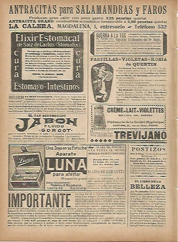 LAMINA 11715: Publicidad de Elixir Estomacal de Saiz de Carlos