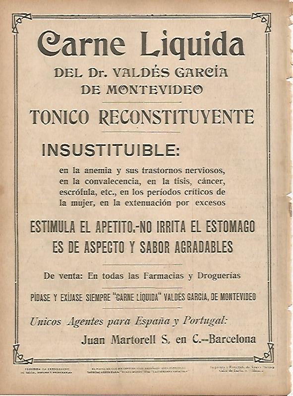 LAMINA 11718: Publicidad de Tonico Carne Liquida