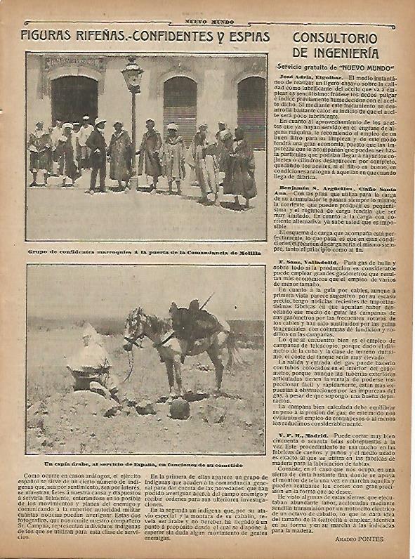 LAMINA 11721: Figuras rifeñas confidentes y espias