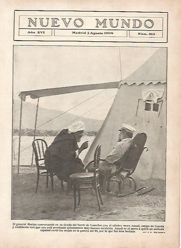 LAMINA 11723: El general Marina con Amadi en el fuerte de Camellos