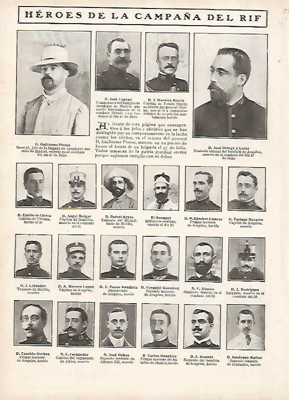 LAMINA 11724: Heroes de la Campaña del Rif