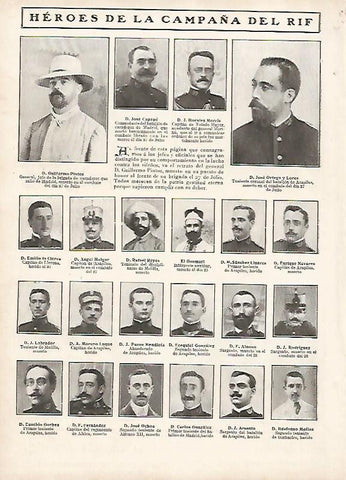 LAMINA 11724: Heroes de la Campaña del Rif