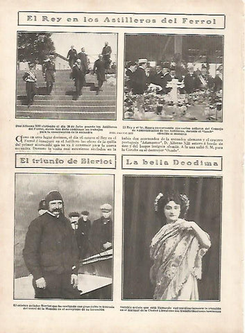 LAMINA 11729: Alfonso XIII en los astilleros de El Ferrol
