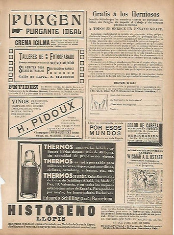LAMINA 11732: Publicidad de Vinos H. Pidoux 