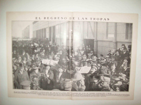 LAMINA 11738: Llegada a Barcelona de los Batallones Cazadores
