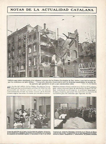 LAMINA 11740: Edificio de los Padres Escolapios en Barcelona