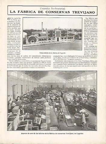 LAMINA 11741: La Fabrica de conservas Trevijano de Logroño
