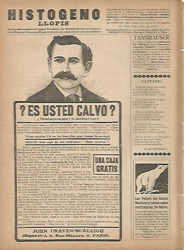 LAMINA 11745: Publicidad de Hair Grower