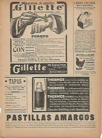 LAMINA 11746: Publicidad de Maquina de afeitar Gillette