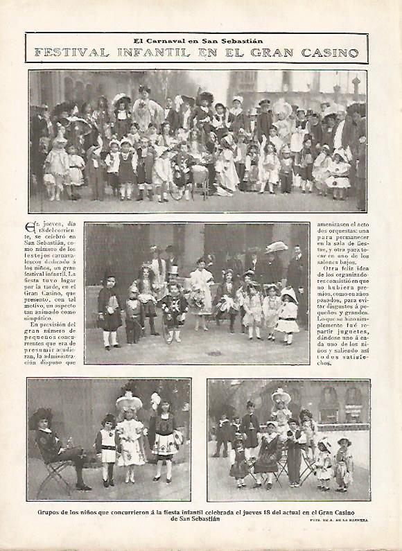 LAMINA 11795: Festival infantil del Carnaval de San Sebastian