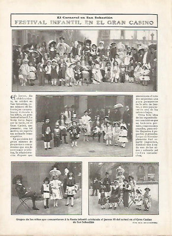 LAMINA 11795: Festival infantil del Carnaval de San Sebastian