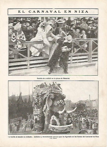 LAMINA 11796: El carnaval en Niza