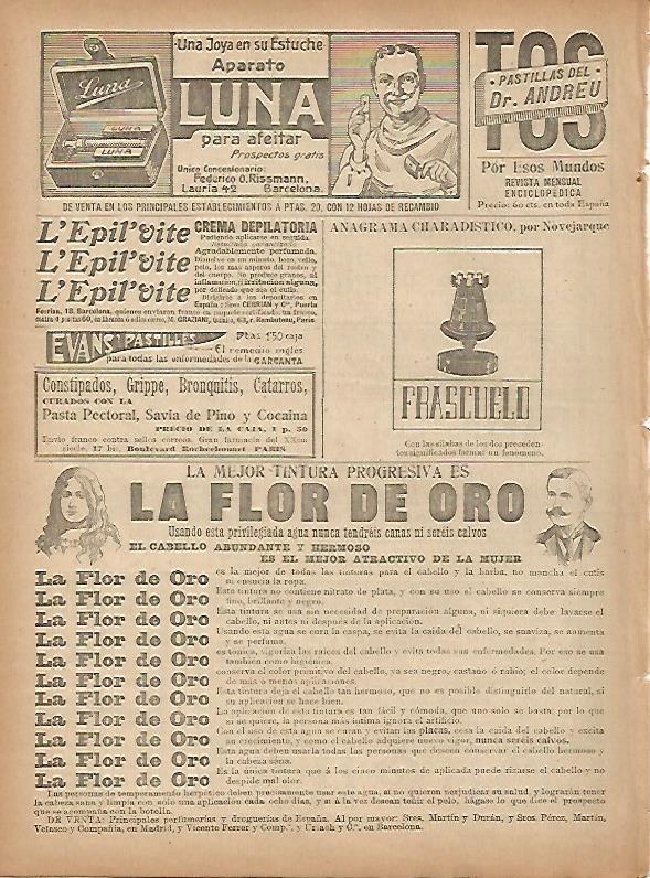 LAMINA 11802: Publicidad de Evans Pastilles y Aparato Luna para afeitar