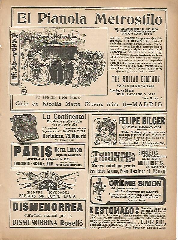 LAMINA 11805: Publicidad de La Continental de Madrid