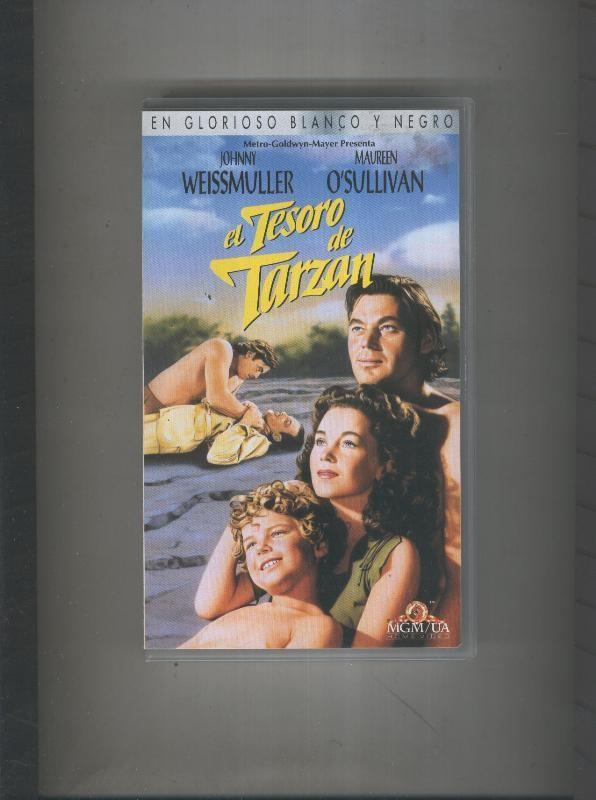Video VHS: El tesoro de Tarzan (Johnny Weissmuller)