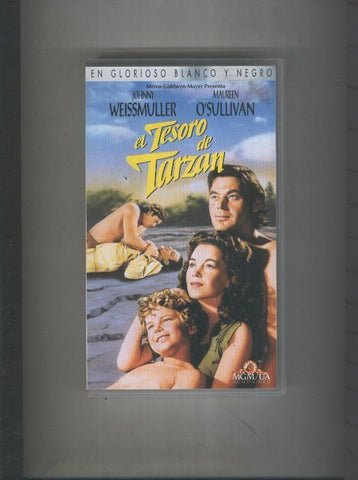 Video VHS: El tesoro de Tarzan (Johnny Weissmuller)