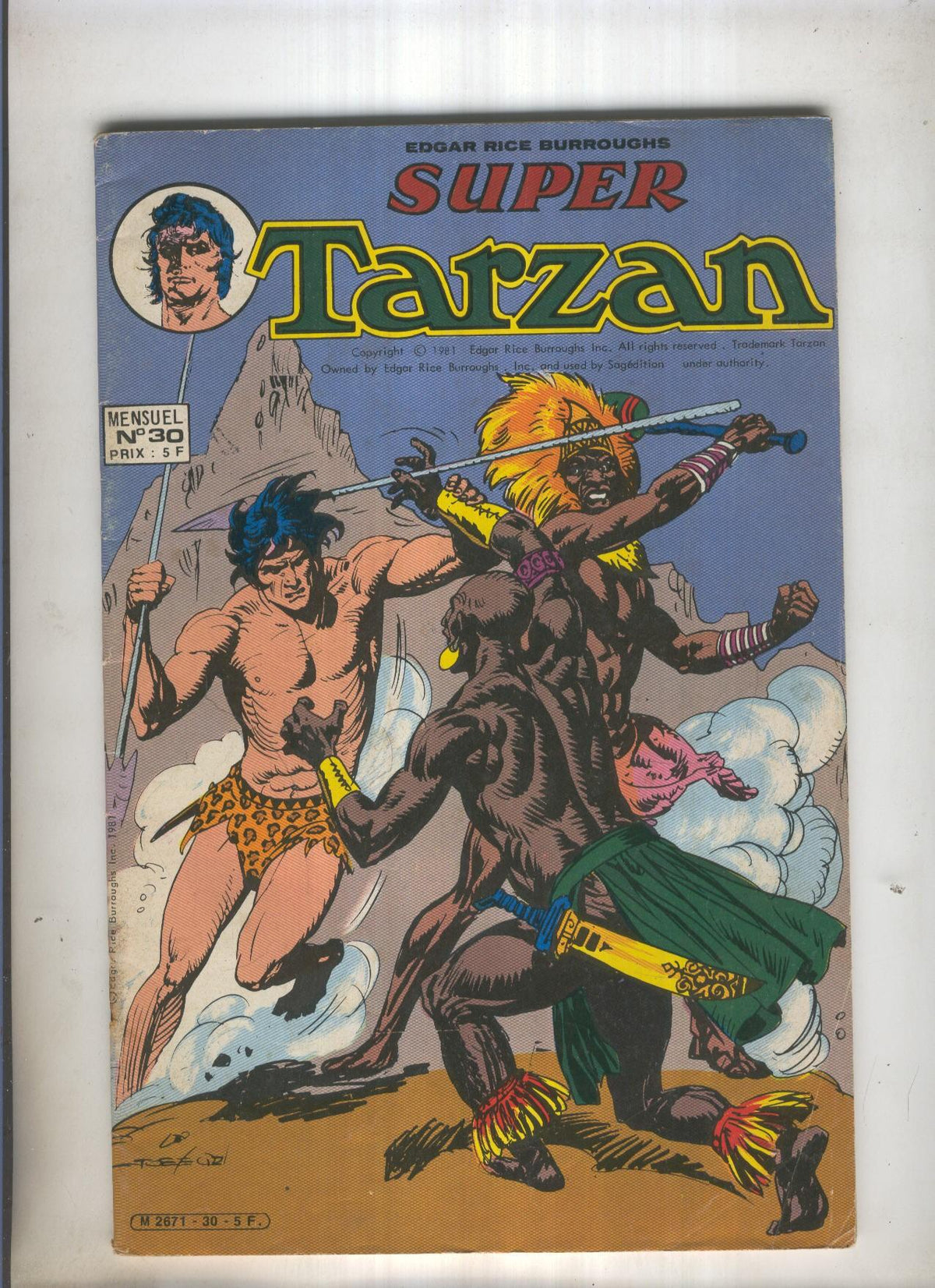 Super Tarzan numero 30: La plume blanche