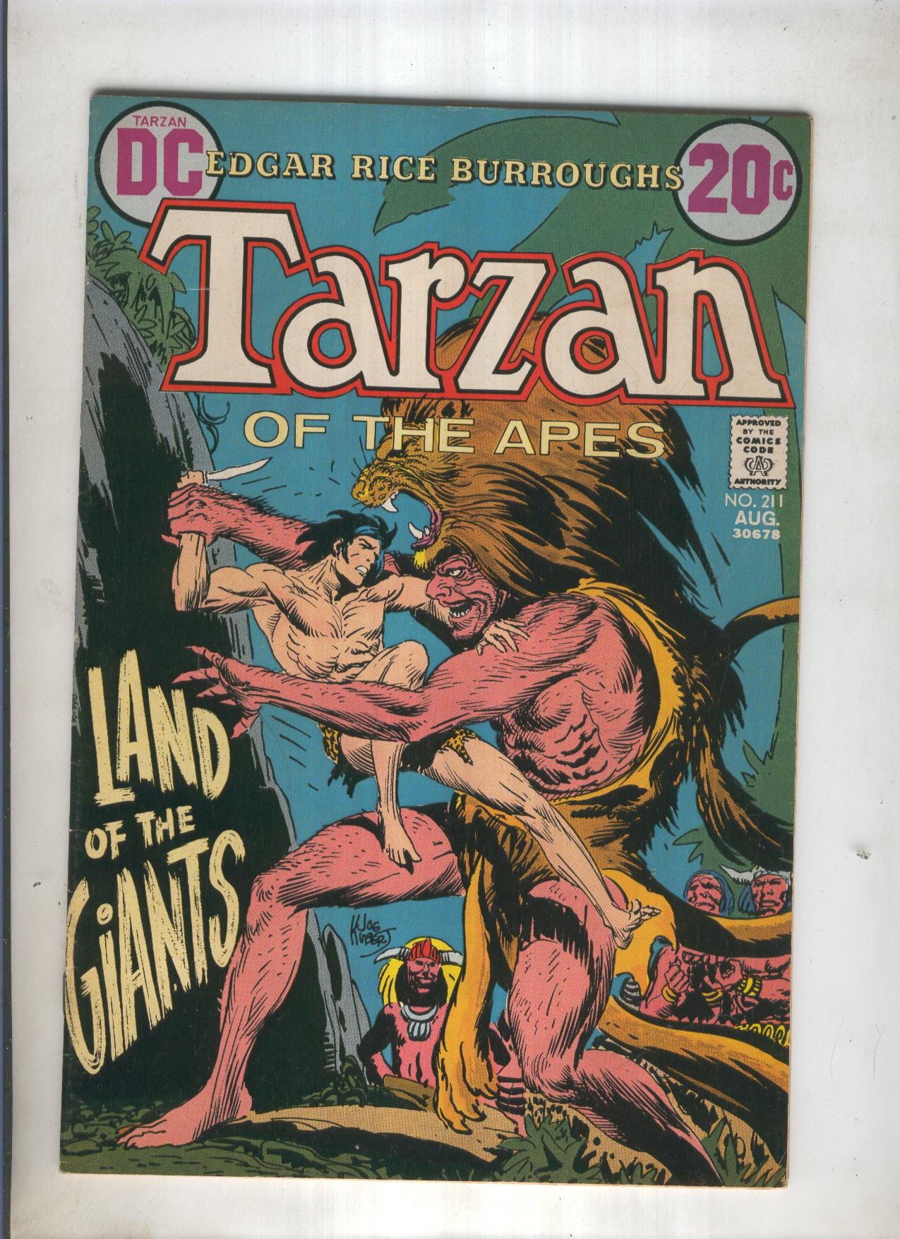 TARZAN OF THE APES DC Numero 211: Land of the giants