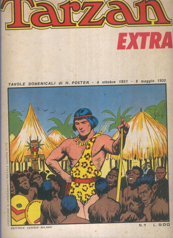 Tarzan extra numero 01: tavole dominicali del:  4.10.31 al 8.5.1932
