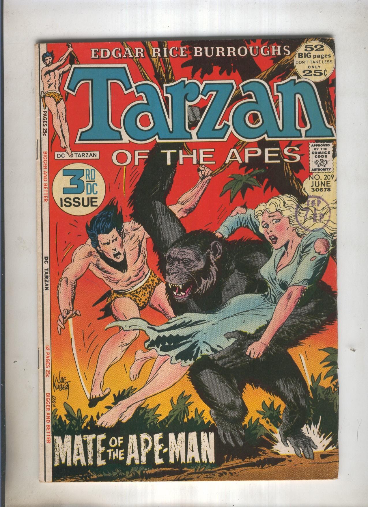 TARZAN OF THE APES DC Numero 209: A mate for the ape man
