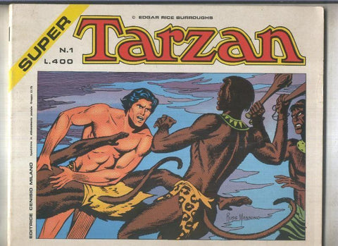 Super Tarzan tiras diarias de Russ Manning numero 01