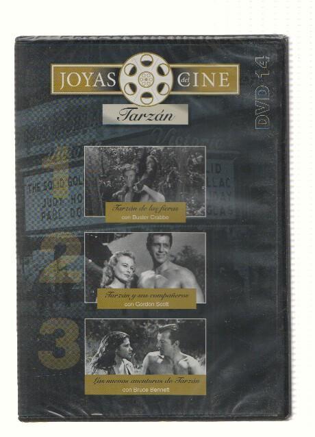 DVD-Cine: Joyas del Cine, Numero 14 (Tarzan): Tarzan de las Fieras, Tarzan y sus Compañeros y Las Nuevas Aventuras de Tarzan