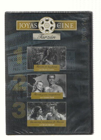 DVD-Cine: Joyas del Cine, Numero 14 (Tarzan): Tarzan de las Fieras, Tarzan y sus Compañeros y Las Nuevas Aventuras de Tarzan