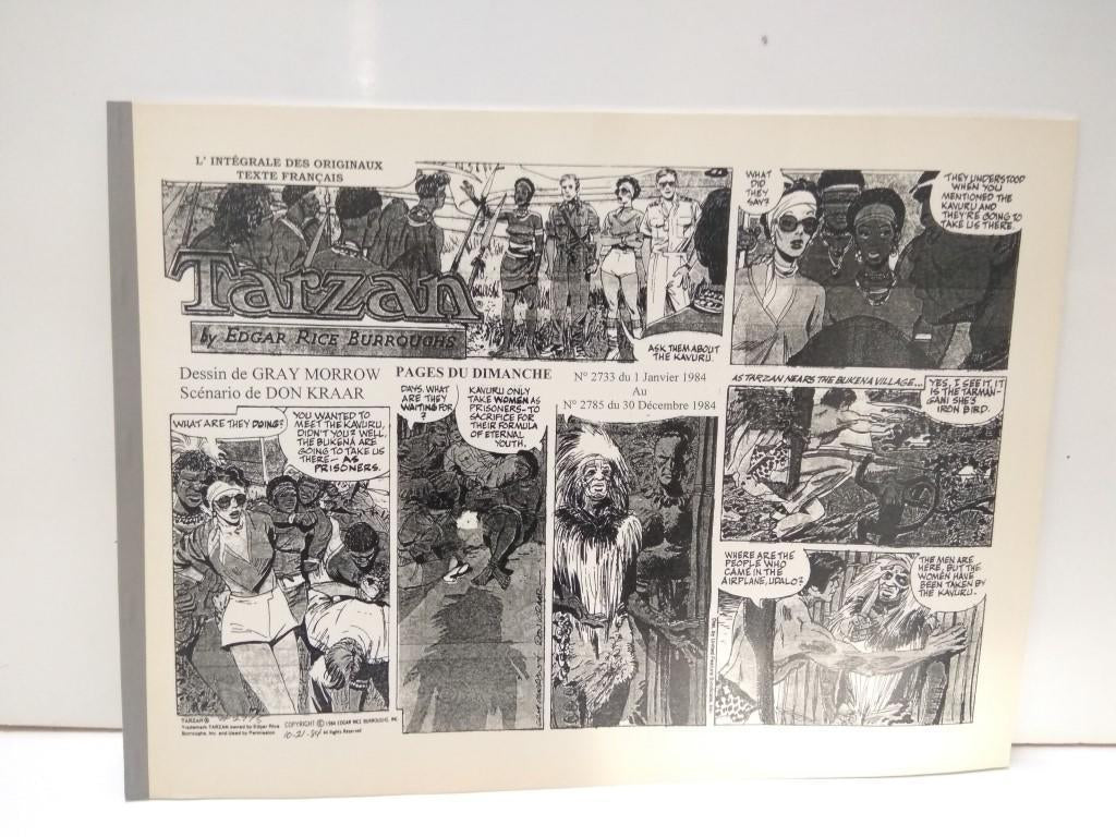 TARZAN (Gray Morrow), Pages du Dimanche: Del Numero 2733 (01-01-1984) a 2785 (30-12-1984)
