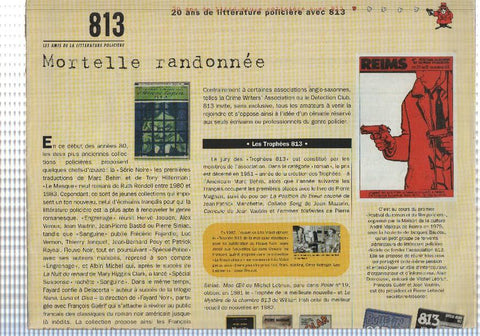 Folleto informativo: Trophee 813  les amis de la litterature policiere num 74. Mortelle randonnee 