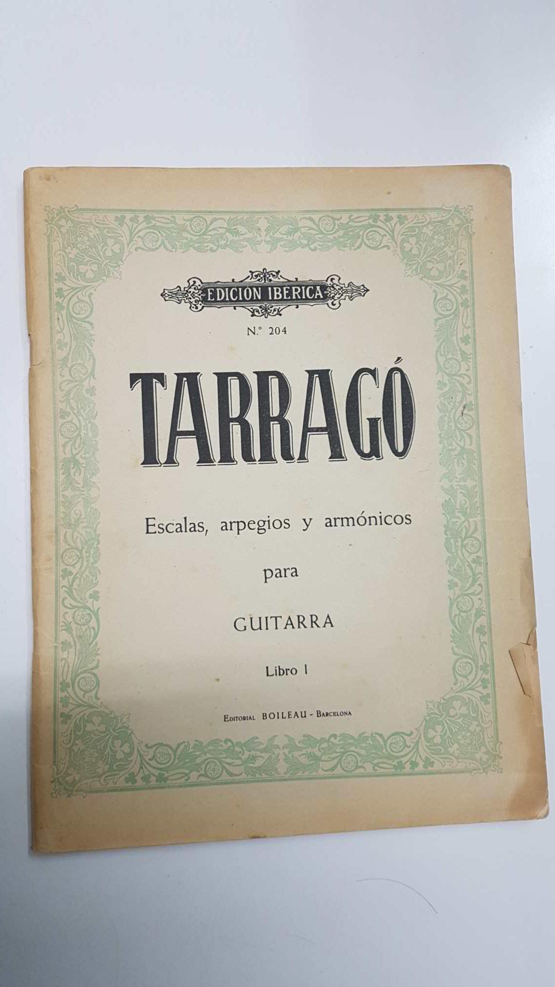 partitura de guitarra: Edicion iberica num 204, Tarrago (profesor de guitarra) Escalas, arpegios y armonicos para guitarra