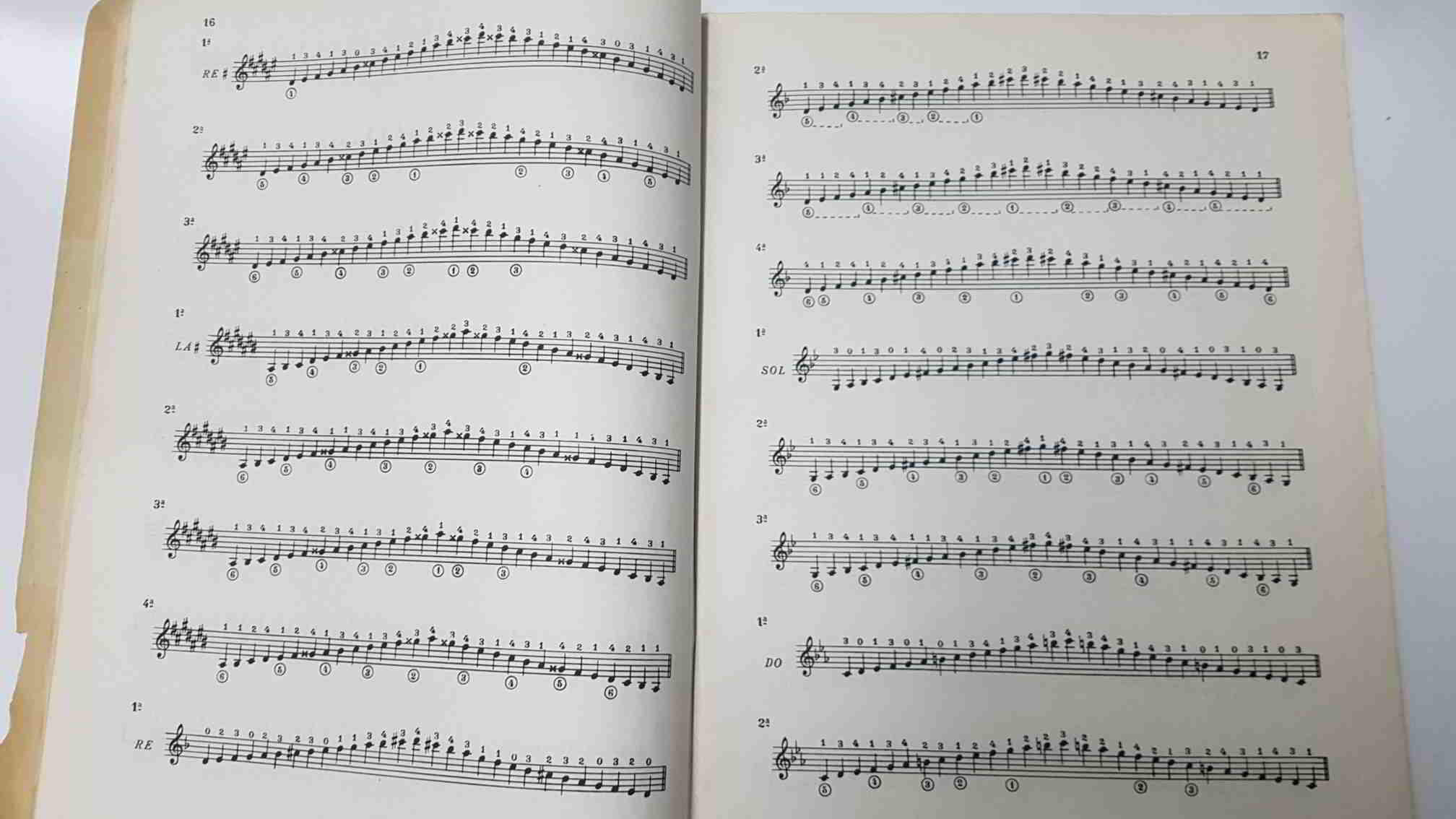 partitura de guitarra: Edicion iberica num 204, Tarrago (profesor de guitarra) Escalas, arpegios y armonicos para guitarra