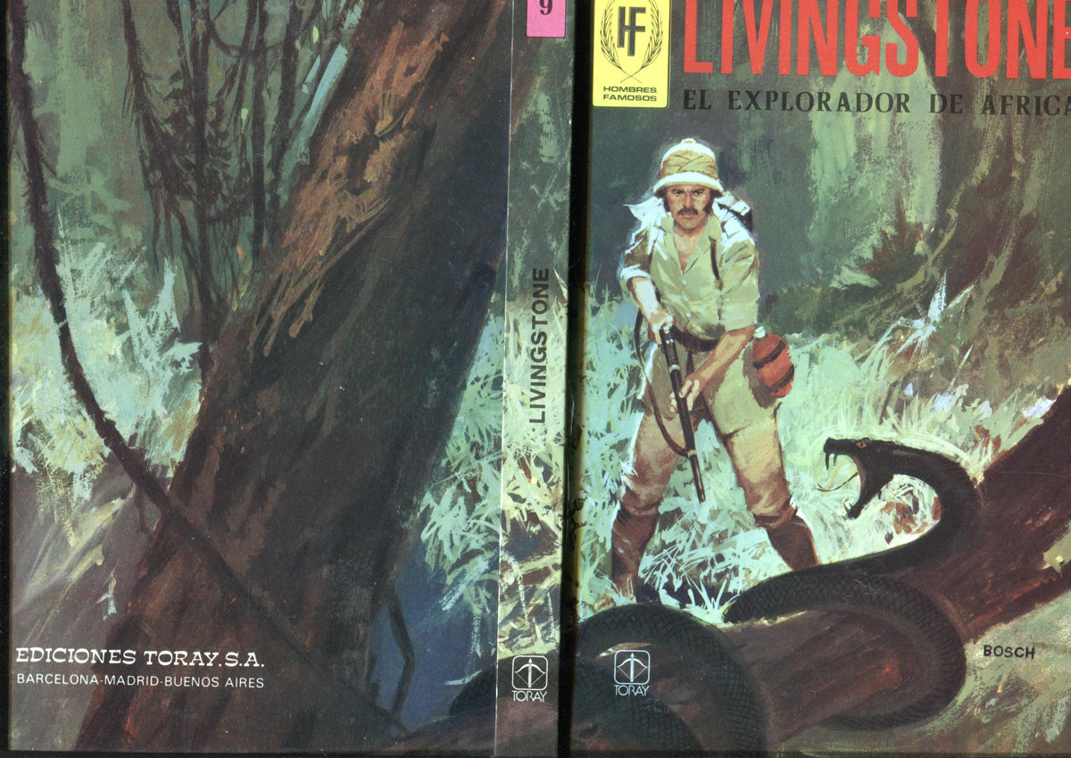 Hombres Famosos numero 09: Livingstone el explorador de Africa (dibujos de Armando)