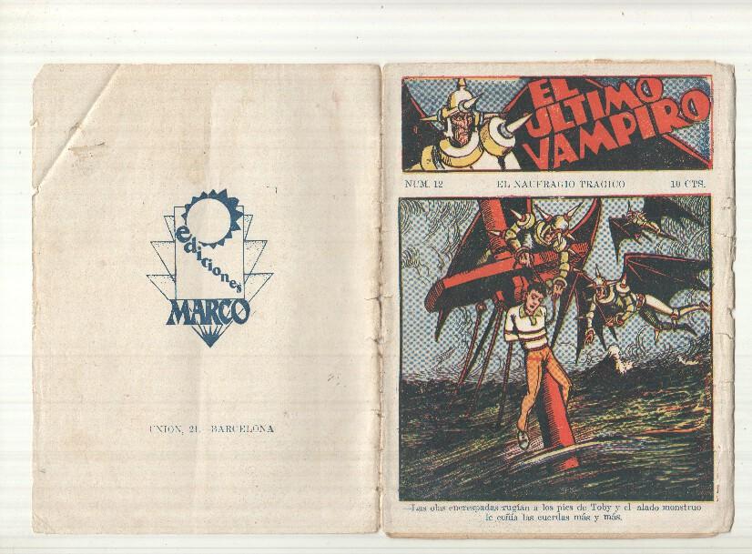 Ediciones Marco: El Ultimo vampiro numero 12: El naufragio tragico