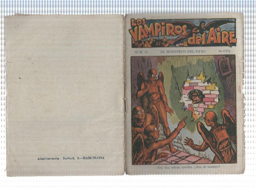 Ediciones Marco: Los vampiros del aire numero 11: El monstruo del faro