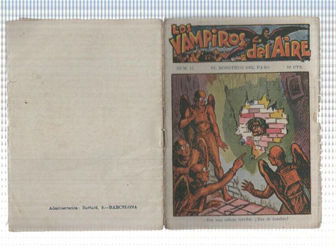 Ediciones Marco: Los vampiros del aire numero 11: El monstruo del faro