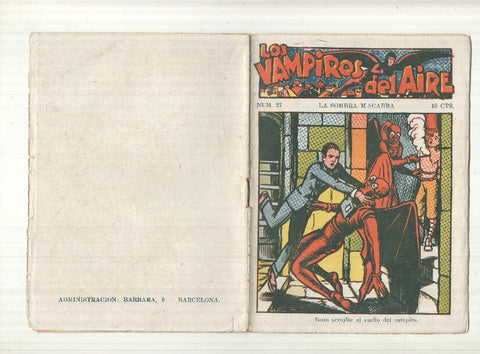Ediciones Marco: Los vampiros del aire numero 27: la sombra macabra