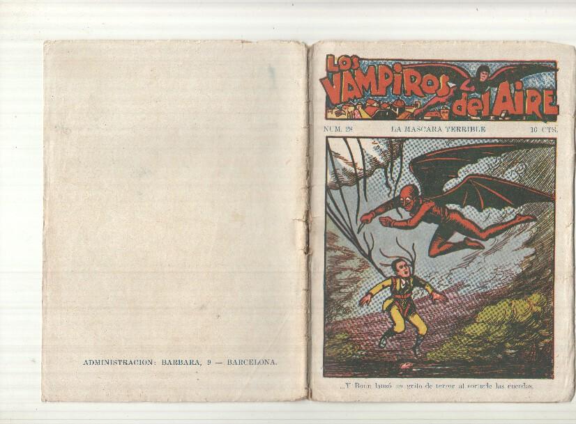 Ediciones Marco: Los vampiros del aire numero 28: La mascara terrible