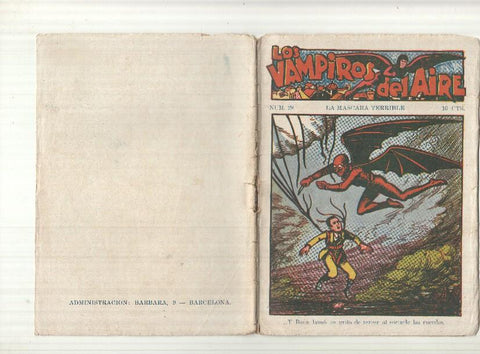Ediciones Marco: Los vampiros del aire numero 28: La mascara terrible
