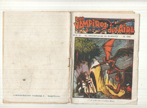 Ediciones Marco: Los vampiros del aire numero 32: El destripador de hombres