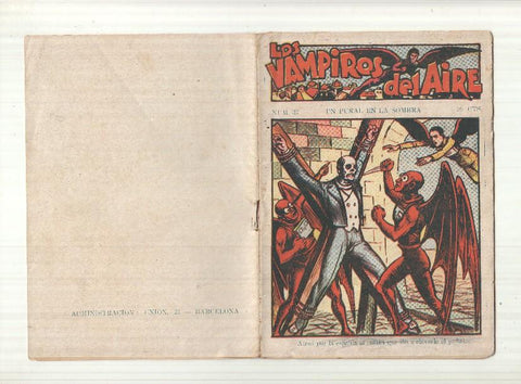 Ediciones Marco: Los vampiros del aire numero 37: Un puñal en la sombra