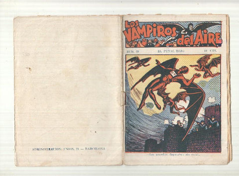 Ediciones Marco: Los vampiros del aire numero 39: El puñal rojo