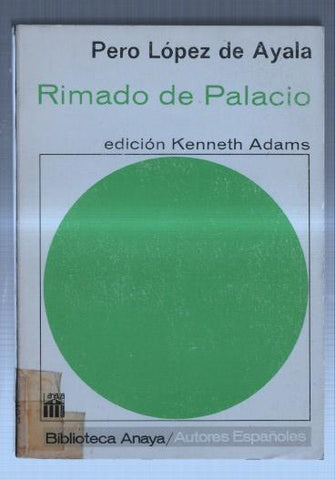 Biblioteca Anaya numero 092: Rimado de Palacio