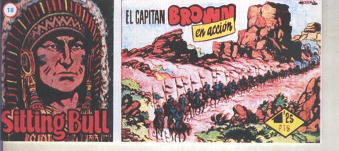 Sitting Bull facsimil numero 18: El capitan Brown en accion