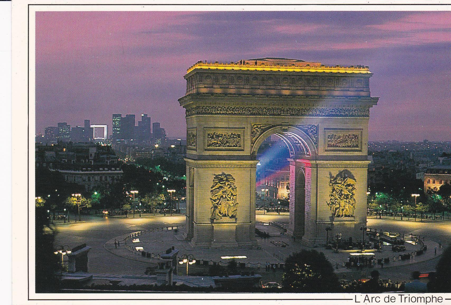 POSTAL B8930: PARIS: ARCO DE TRIUMFO