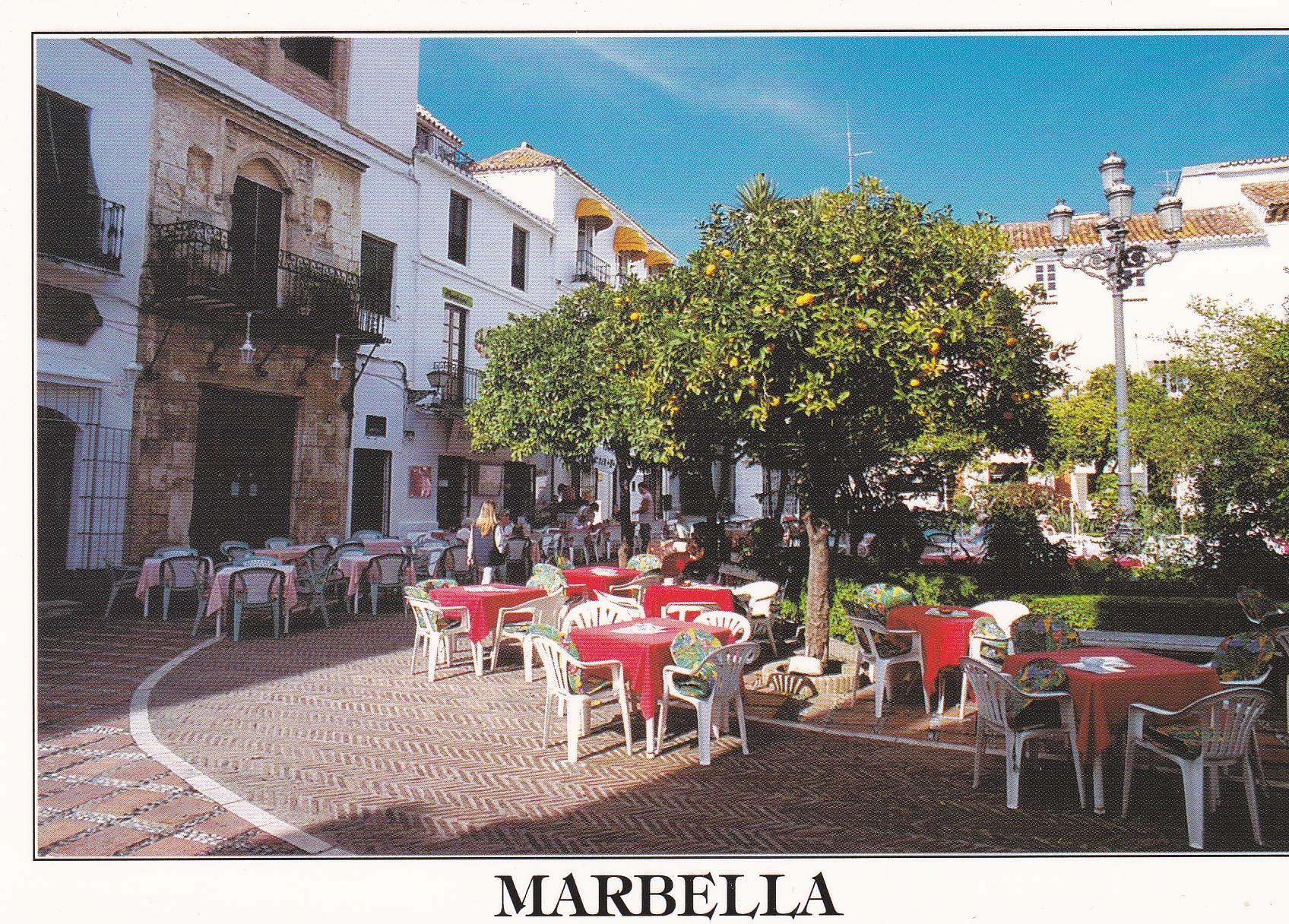 POSTAL B8958: MARBELLA: PLAZA DE LOS NARANJOS