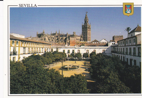 POSTAL B8962: SEVILLA: PATIO DE LAS BANDERAS