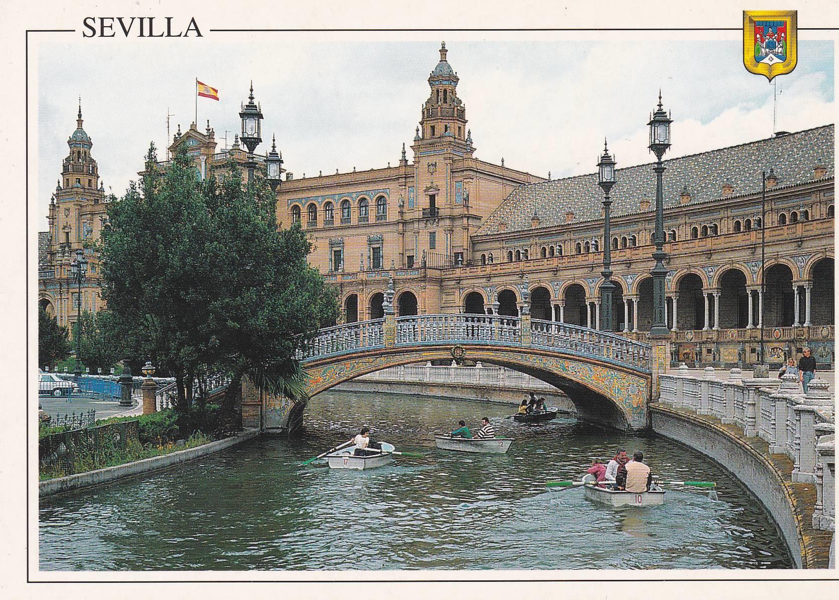 POSTAL B8964: SEVILLA: PLAZA DE ESPAÑA CANAL