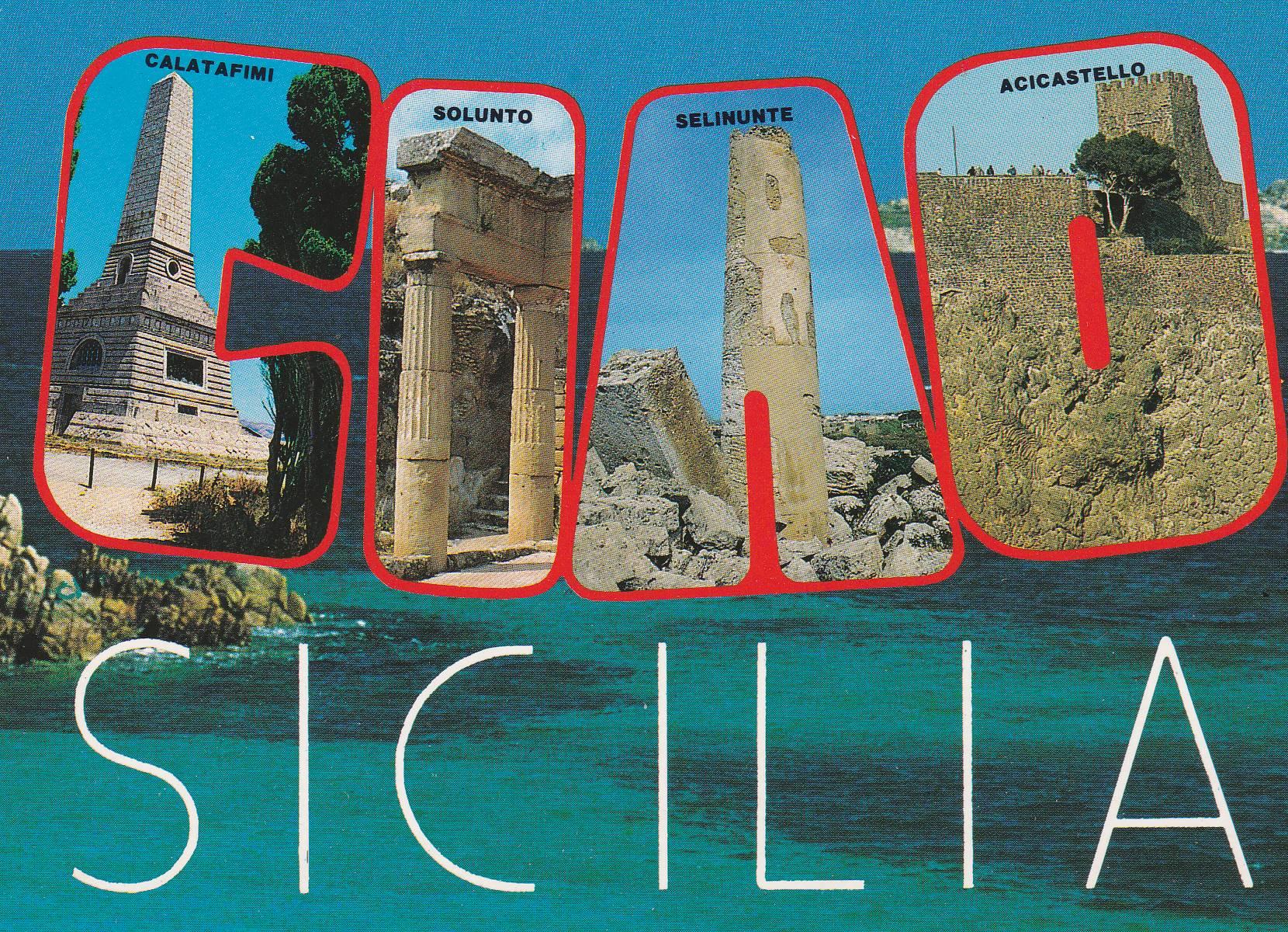 POSTAL B8974: SICILIA: DIVERSOS ASPECTOS