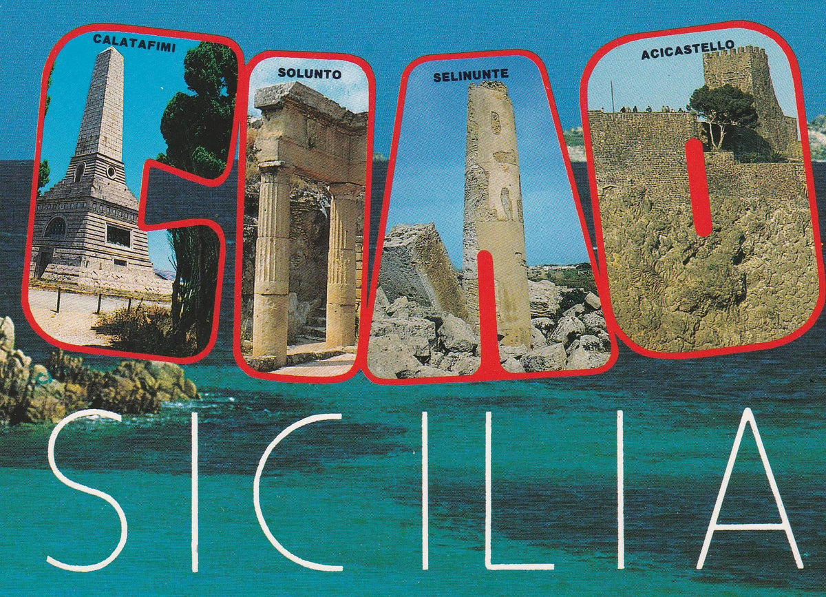 POSTAL B8974: SICILIA: DIVERSOS ASPECTOS